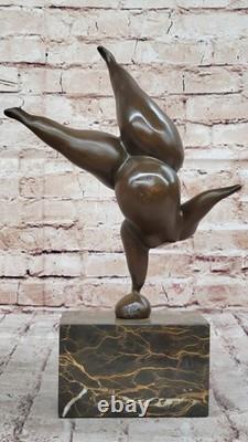 Vintage Bronze Sculpture Abstrait Mi Siècle Moderne Nu Moderniste Art Solde Nr