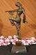 Vintage Grand Art Déco Danseuse Dimitri Chiparus Bronze Sculpture Signée Statue