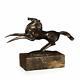 World Art Cheval Petit Sculpture En Bronze Multicolore, 16x24x7,5 Cm