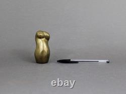 ZAHM abstract art bronze sculpture, Vintage 1990s, Signed & numbered woman bust